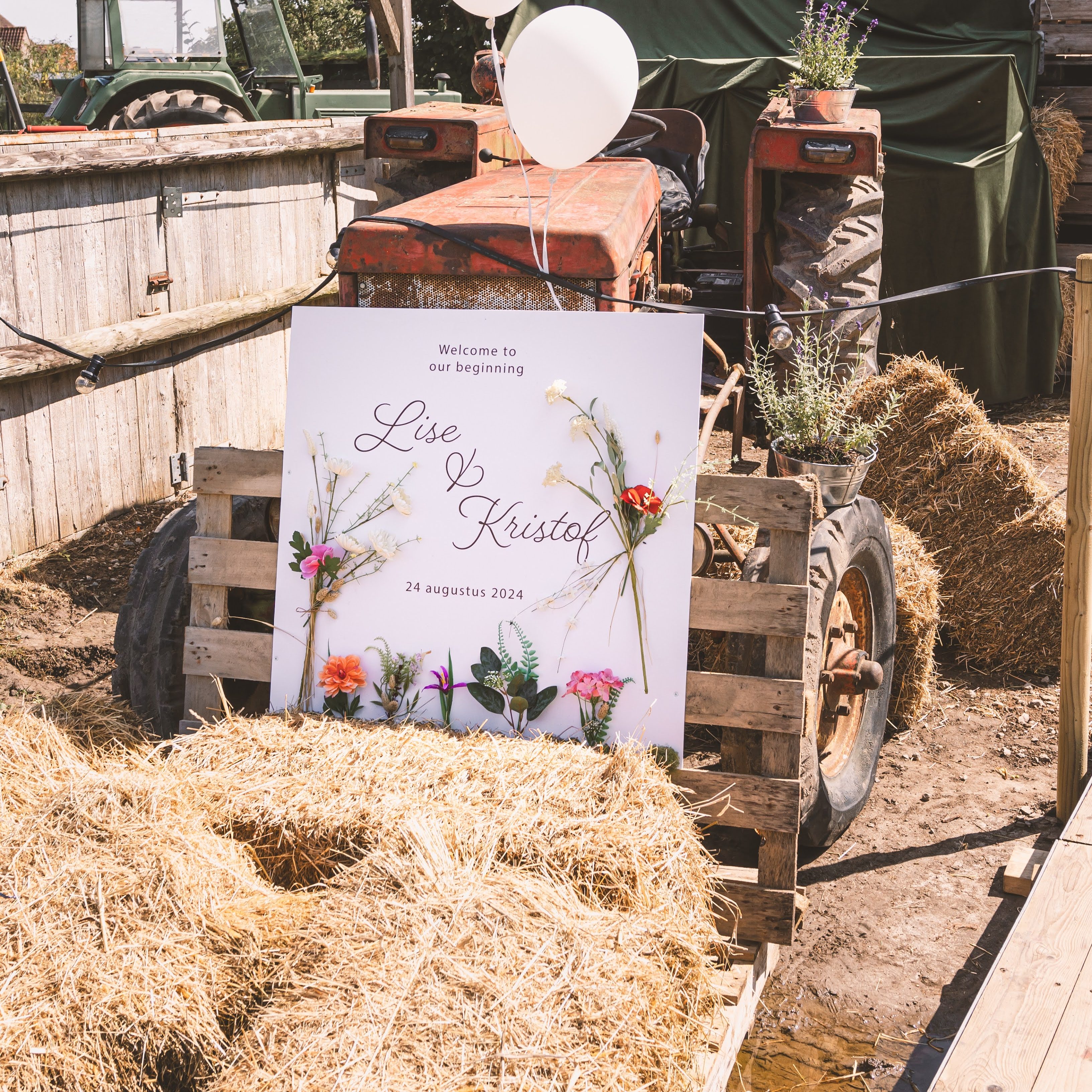 welkomsbord met namen te huur